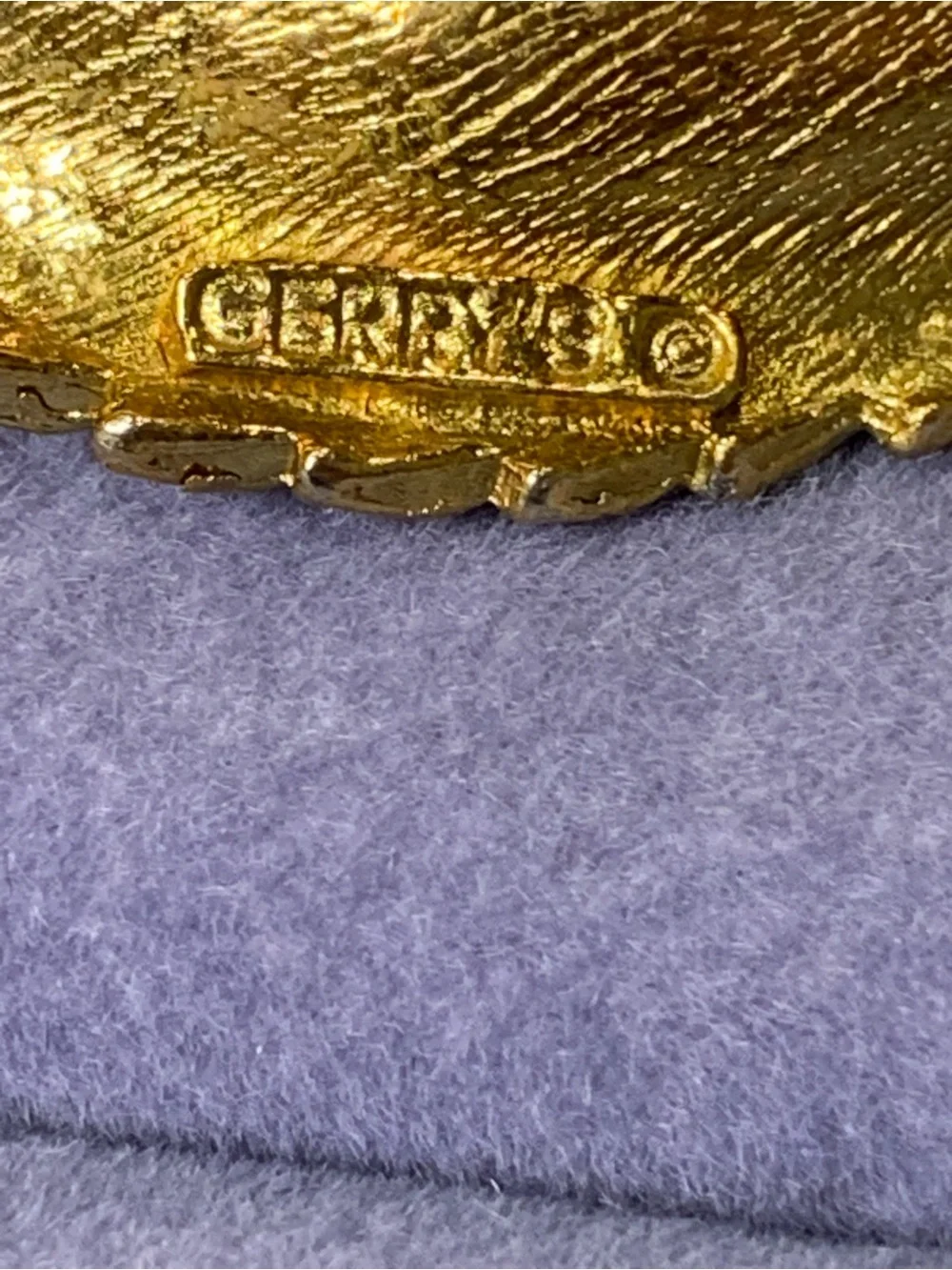 Vintage Gerry’s Gold Tone Leaf Brooch, Signed